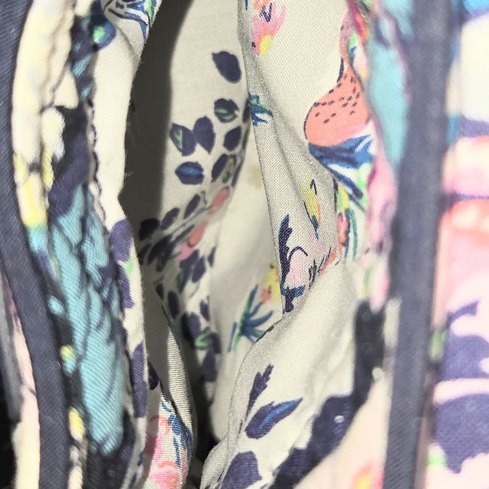 Vera Bradley Garden‎ Grove Multi Floral Iconic Mini Glenna Satchel 8